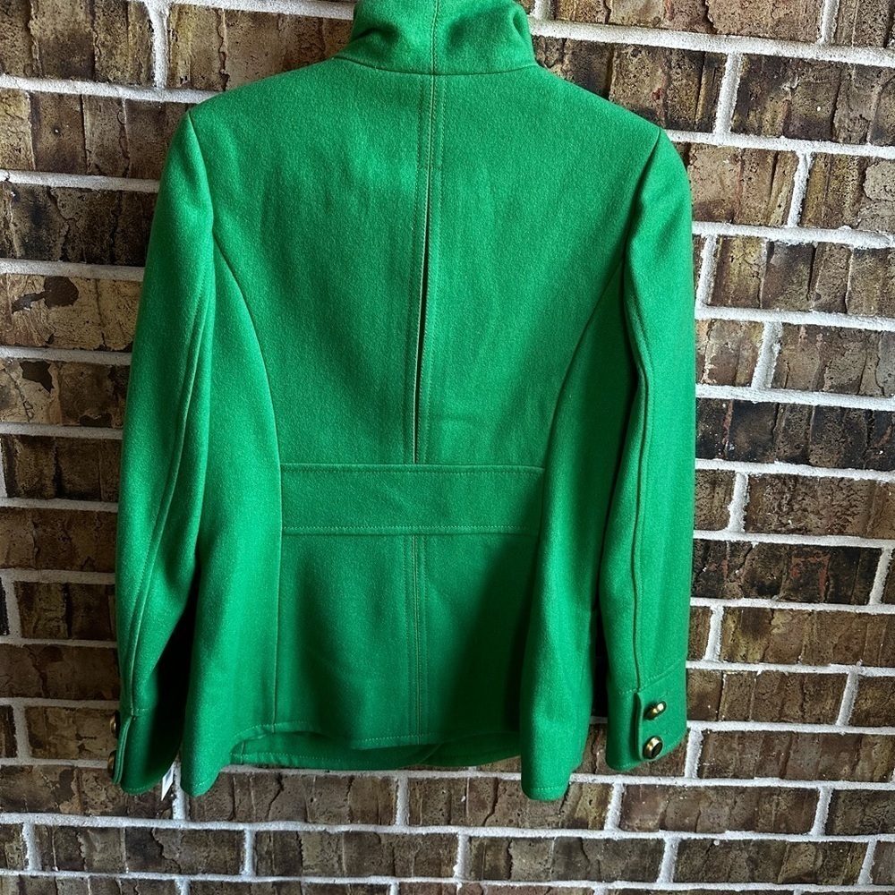 Kenneth Cole New York Vibrant Green Pea Coat - Picture 7 of 11
